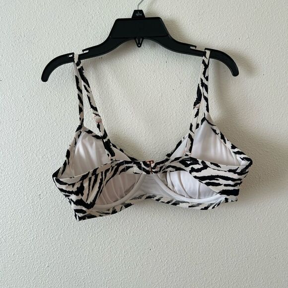 Shade Shore  Women's Bralette Bikini Top  Zebra Print 34 DD - Picture 3 of 7